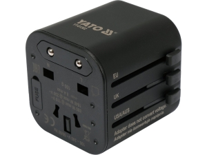 Adapter podróżny YATO uniwersalny do gniazdek w 150 krajach turystyczny YT-81302