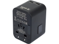 Adapter podróżny z dwoma portami USB-C, widok z tyłu YATO YT-81303