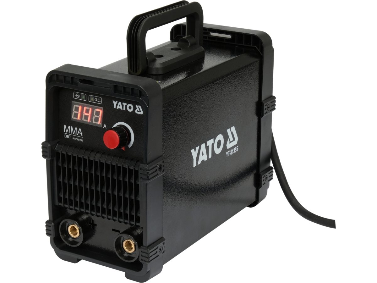 Spawarka inwertorowa MMA czarna z uchwytem i wyświetlaczem LCD YATO YT-81355