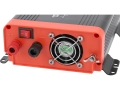 Zaciski plus i minus oraz włącznik przetwornicy napięcia 12V, zbliżenie YATO YT-81481