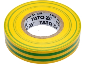 Taśma izolacyjna YATO pvc 15mm 20m żółto-zielona ochronna YT-81593