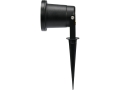 Lampa ogrodowa reflektor czarna widok z boku na szpikulcu YATO YT-81775
