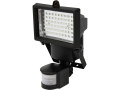 Reflektor LED z czujnikiem ruchu, czarna obudowa, widok z boku YATO YT-81860