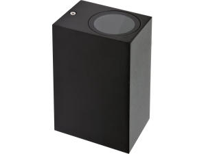 Lampa ścienna zewnętrzna YATO kinkiet 2xgu10 czarna kwadratowa YT-81903