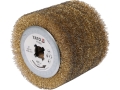 Szczotka druciana do satyniarki YATO cylindryczna mosiężna 120x100 mm YT-81955
