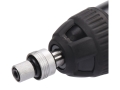 Srebrny adapter z pierścieniem zaciskowym na końcu wrzeciona, zbliżenie YATO YT-82021