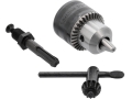Uchwyt wiertarski z kluczem i adapterem SDS plus, czarny i metaliczny YATO YT-820302