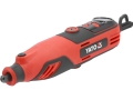 Miniszlifierka precyzyjna YATO 130W czerwono-czarna widok z przodu z góry YT-82077
