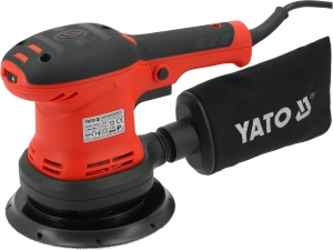 Szlifierka mimośrodowa YATO 400W sieciowa tarcza 150mm przewód 3m YT-82208