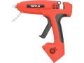 Pistolet do kleju czerwony z czarnym uchwytem widok z boku YATO YT-82403