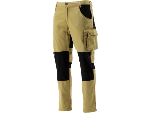 Spodnie robocze 4-way stretch YATO serwal khaki do pasa męskie rozmiar S YT-79130