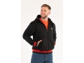 Czarna bluza z kapturem z kieszeniami kangurkami, model z rękami w kieszeni YATO YT-79219