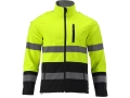 Kurtka robocza ostrzegawcza softshell widok z przodu na białym tle YATO YT-79397