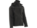 Kurtka softshell czarna z kapturem widok z boku YATO YT-79551