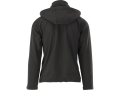 Kurtka softshell czarna z kapturem, widok z tyłu YATO YT-79553