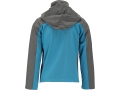 Kurtka softshell niebieska z kapturem, widok z tyłu YATO YT-79565