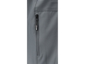 Zamek kieszeni na boku kurtki softshell szarej zbliżenie YATO YT-79573
