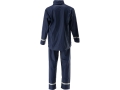 Komplet przeciwdeszczowy granatowy z odblaskami, widok z tyłu YATO YT-79713