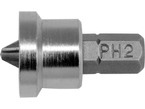 Końcówki wkrętakowe YATO 20 szt. z ogranicznikiem ph2 bity 25mm 1/4 YT-7980