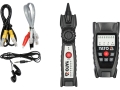 Lokalizator kabli tester sieciowy RJ45 RJ11 zestaw przewodów i słuchawki YATO YT-73137