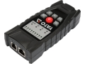 Tester kabli sieciowych z gniazdami RJ45 i RJ11 widok z boku YATO YT-73137