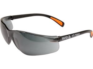 Okulary ochronne YATO przeciwodpryskowe przyciemniane uv YT-73641