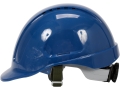 Kask ochronny niebieski, widok z boku z pokrętłem regulacji YATO YT-73974