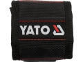 Opaska magnetyczna na rękę czarna zbliżenie na logo YATO i szwy YT-74051