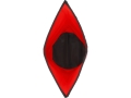 Czerwony worek wodoodporny widziany od wewnątrz, czarne dno YATO YT-74291