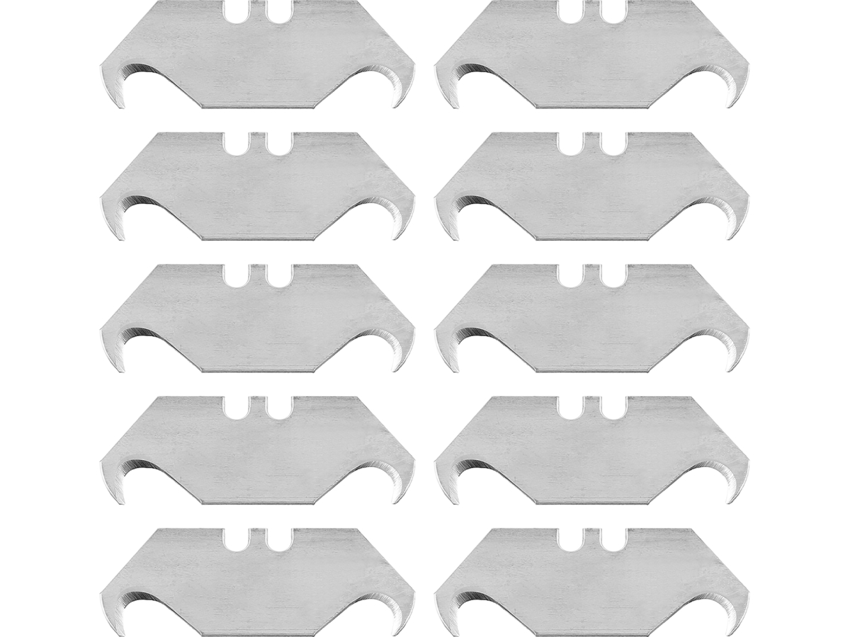Ostrza trapezowe hakowe zestaw 10 szt. YATO stalowe srebrne YT-75230