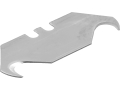 Ostrze trapezowe hakowe srebrne widok z boku pod kątem YATO YT-75230