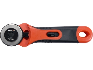 Nóż krążkowy YATO obrotowe ostrze 45mm do cięcia tkanin stal sk5 YT-75360