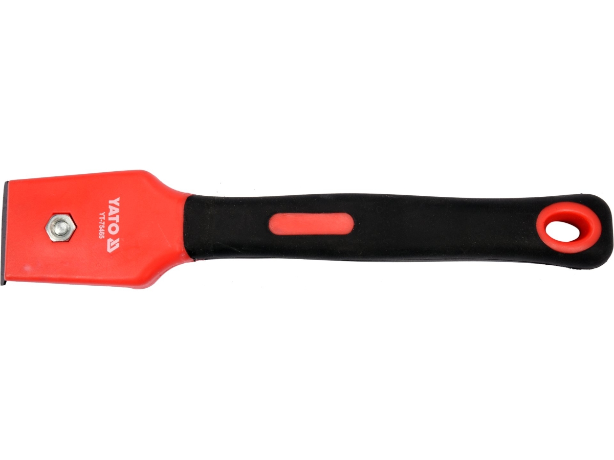 Cyklina ręczna z tworzywa, czerwono-czarna rączka, ostrze 40 mm YATO YT-75465
