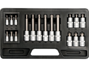 Zestaw kluczy trzpieniowych YATO TORX 18 szt. crv6150 walizka YT-7751