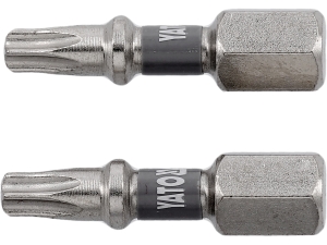 Bity do wkrętarki YATO TORX T20 niklowane 1/4 cala 25mm zestaw 2 szt. YT-78013