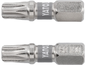 Bity do wkrętarki YATO TORX T30 25mm końcówka 1/4 cala 2 szt. s2 YT-78015