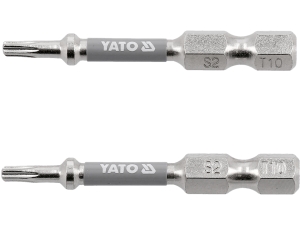 Bity TORX do wkrętarki YATO T10 niklowane 50mm 1/4 cala zestaw 2 szt. YT-78031
