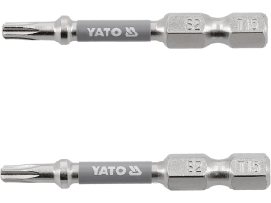 Bity TORX do wkrętarki YATO T15 niklowane 50mm 1/4 cala zestaw 2 szt. YT-78032