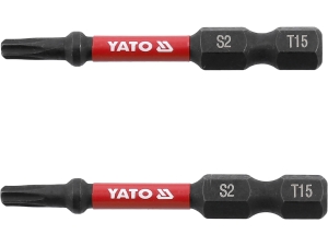 Bity udarowe TORX YATO T15 50mm 1/4 cala do wkrętarki zestaw 2 szt.uki YT-78052