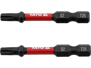 Bity udarowe TORX YATO T25 50mm 1/4 cala do wkrętarki zestaw 2 szt.uki YT-78054