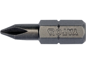 Bity do wkrętarki YATO zestaw 10 szt. philips ph1 25mm 1/4 cala s2 YT-78131