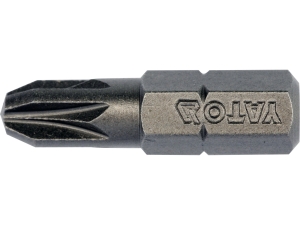 Bity do wkrętarki YATO zestaw 10 szt. pozidriv pz3 25mm 1/4 cala s2 YT-78136