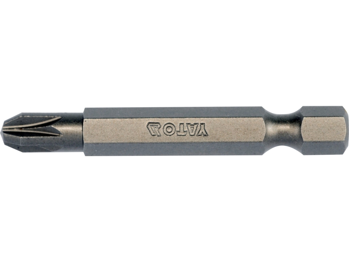 Bit pozidriv PZ3 50 mm z trzpieniem sześciokątnym 1/4 cala, stalowy YATO YT-78156