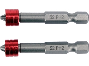 Bity z ogranicznikiem i magnetyzerem 1/4"x50mm ph2 2 szt. YATO YT-78170