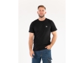 Mężczyzna w czarnym t-shircie z krótkim rękawem i jeansach, widok z przodu YATO YT-78425
