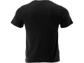 Czarny T-shirt męski bez nadruku, widok z tyłu YATO YT-78470