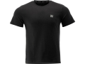 T-shirt męski czarny z krótkim rękawem, widok z przodu na białym tle YATO YT-78473