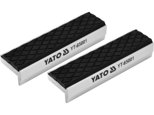 Szczęki wymienne do imadeł YATO 100mm miękkie aluminiowe z gumą magnesy YT-65001