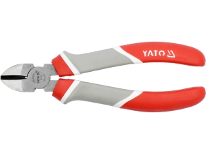 Szczypce tnące boczne YATO 180mm do kabli przewodów hartowane szczęki YT-6611
