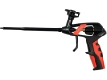 Pistolet do pianki montażowej z czarnym korpusem i czerwonymi wstawkami YATO YT-67421